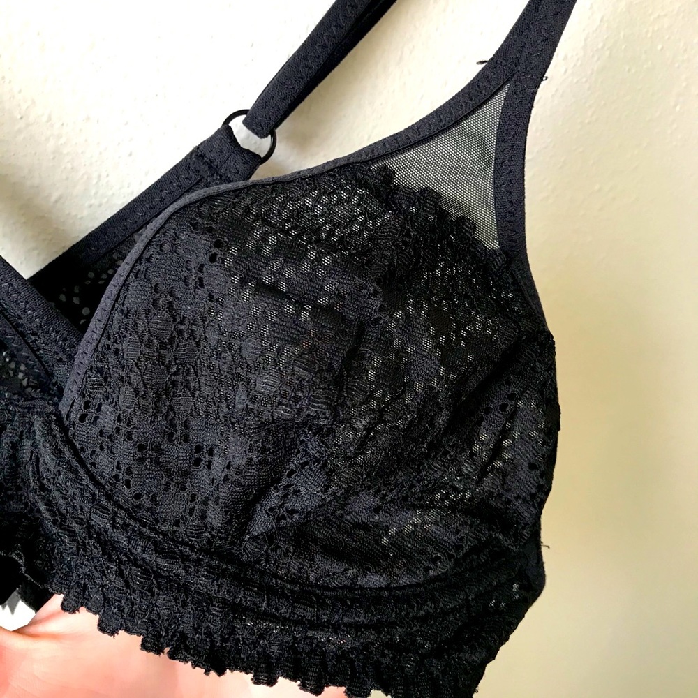 Aerie Black Racerback Bra/Bralette Size 34A